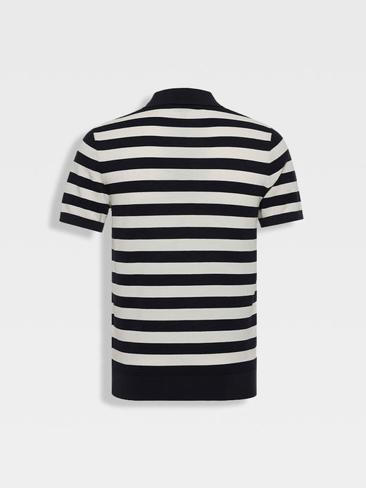 callisto藏青棉混纺T恤 商品图1