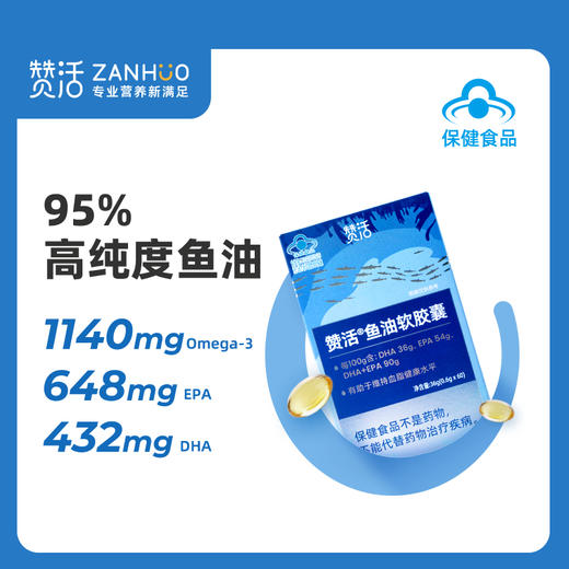 赞活 鱼油软胶囊 商品图0