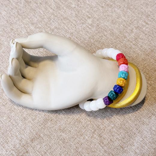 敦煌【彩虹醒狮手串】敦煌风中式祈福彩虹多宝高级感闺蜜手串 商品图4