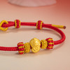 【经典】2025年蛇年生肖足银999编织红色手绳  萌蛇献瑞贺福年 本命年平安扣编织绳纯银手链带证书 商品缩略图3