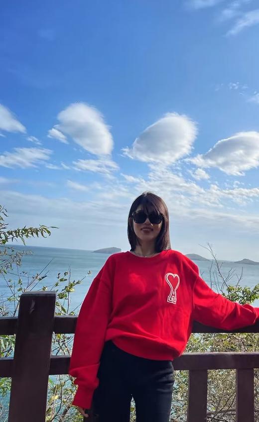 𝐀𝐦𝐢红色专属新年红卫衣 商品图2