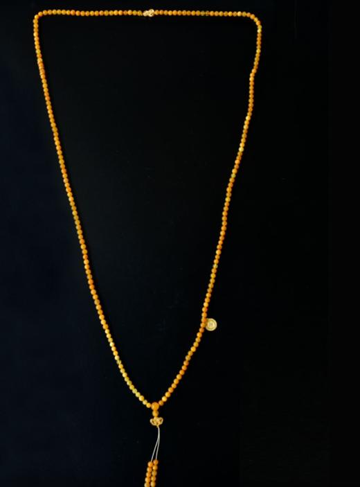 蜜蜡银鎏金配件216念珠 商品图3