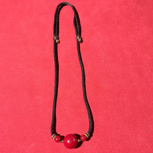 【2025朱砂】圆圆满满朱砂项链毛衣链16mm 商品图2