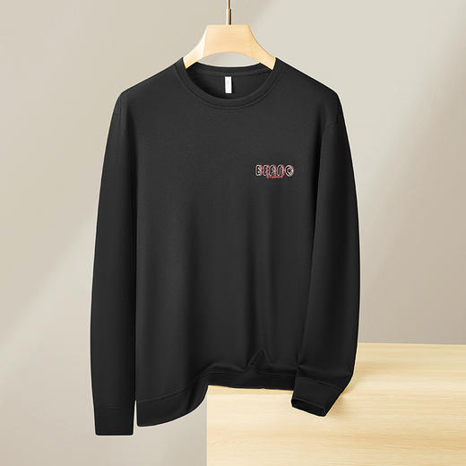 【新款DX】大依优型大码圆领卫衣长袖加肥加大休闲运动上衣男打底衫胖子男士 商品图8