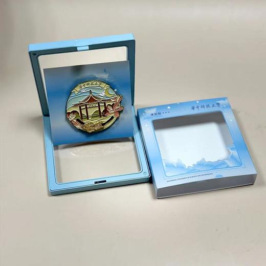 鲤鱼跃醉晚亭金属冰箱贴 商品图3