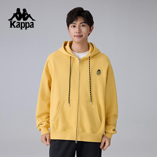 Kappa卡帕背靠背新款运动外套男复古针织连帽衫休闲卫衣长袖上衣K0F12MK61 商品图2