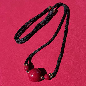 【2025朱砂】圆圆满满朱砂项链毛衣链16mm