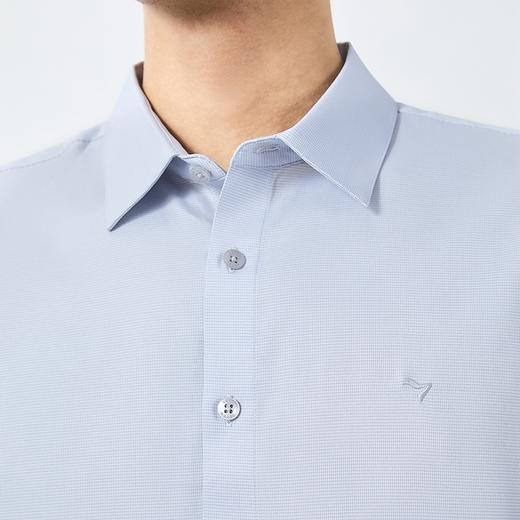 【含桑蚕丝】柒牌方领长袖衬衫男士2025春季新款休闲百搭提花衬衣128A70510 商品图2