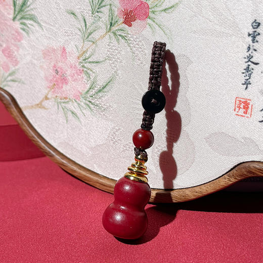 【2025朱砂】吉祥葫芦包挂件3cm 商品图1