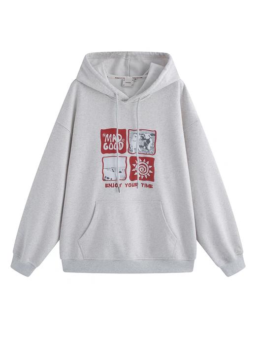 马得工地/ MDGDWY244505/涂鸦小熊照片连帽卫衣 商品图3