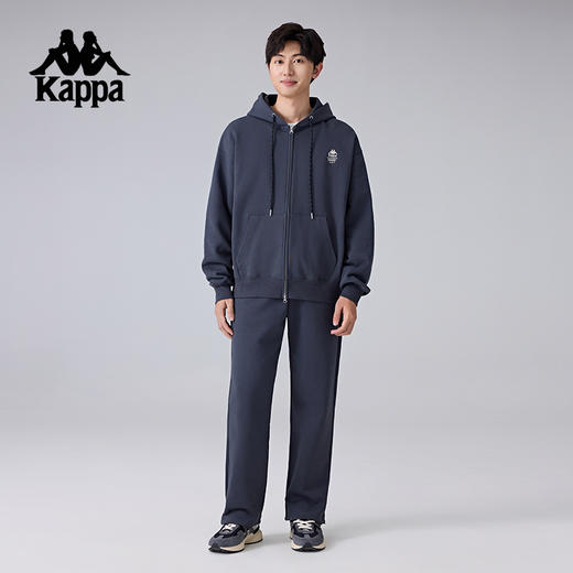 Kappa卡帕背靠背新款运动外套男复古针织连帽衫休闲卫衣长袖上衣K0F12MK61 商品图4