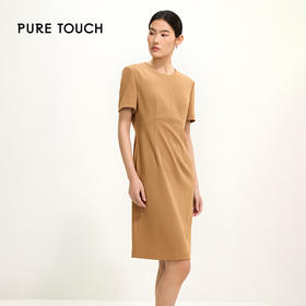 pure ouch女士收腰经典中长款连衣裙1349251002