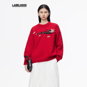 【THE FLOCKS × LABELHOOD】蕾虎联名时尚龙纹手织毛衣