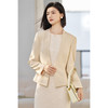 2026春季极简风时尚优雅大气通勤干练无领西装外套5336 商品缩略图2