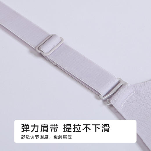 都市丽人B杯常规内衣薄锦提花自然舒适无钢圈常规文胸LBH2M1 商品图6