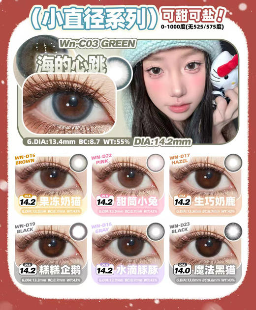 强推！！！！winni日抛试戴装 5小盒 （2片1盒） 款式可选  日抛无售后！！ 商品图2