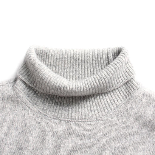 高领宽松短款套头羊绒衫 商品图4