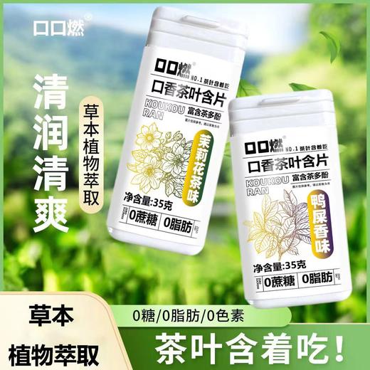 【过年油腻来一片，1秒爆香，清新层层释放】茶含片清新口气茶叶 萃取含片 草本植物萃取 清润清爽 0糖/0脂肪/0色素 茶叶含着吃！-QQ 商品图0