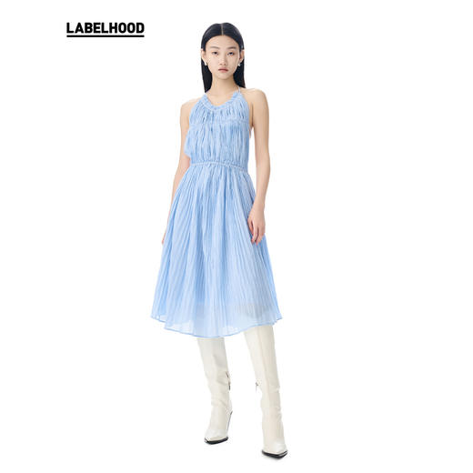 【ASSIGNMENTS×LABELHOOD】蕾虎联名款简约挂脖连衣裙 商品图0