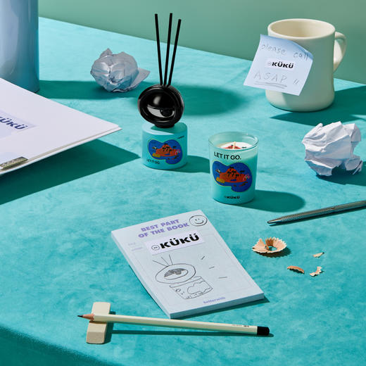 WEKUKU 大眼仔香氛礼盒 无火香薰礼盒可爱香氛蜡烛创意生日礼品 商品图3