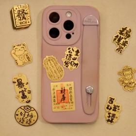 ❤️ 来自九华山金光闪闪的礼物🎁过年送真金【足金手机贴】  ✅每张2mg 真金，金色纯！  ✅一物两证：一张鉴定证书，一套祈福开G卡