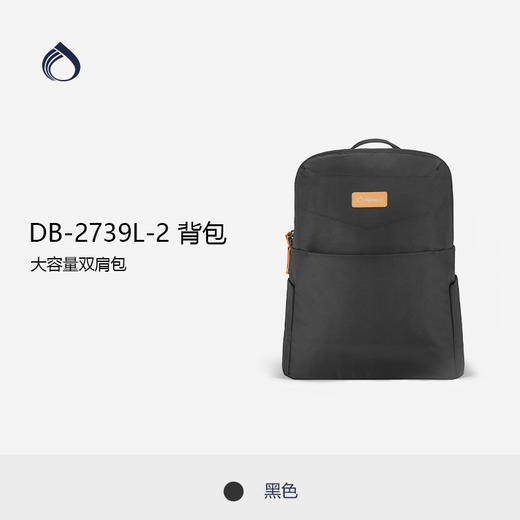Diplomat外交官轻奢双肩背包DB-2739L-2黑色 商品图0