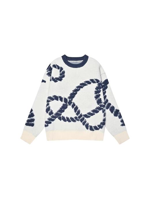 马得工地/MDGDMY244339/色块拼图圆领毛衣 商品图3