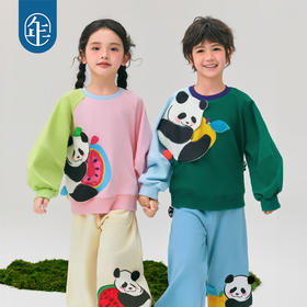 年衣童装男女童卫衣长袖2025年春新款儿童套头衫卡通造型上衣宽松盼达果园卫衣