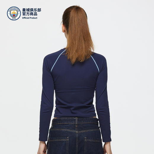 【官方正版】曼城俱乐部 | 深蓝女球迷运动长袖T恤瑜伽健身 商品图3