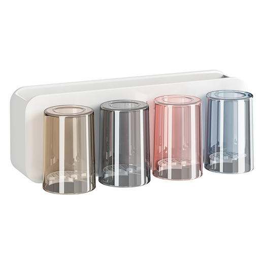 牙刷置物架免打孔刷牙杯漱口杯挂墙架子壁挂式卫生间电动家庭套装💕 商品图4