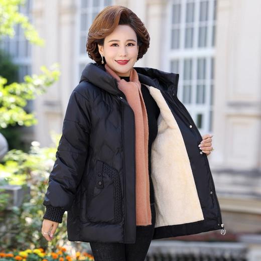 【洋气中年妈妈冬装棉衣】加绒外套中老年人女装冬季棉袄棉服 商品图5
