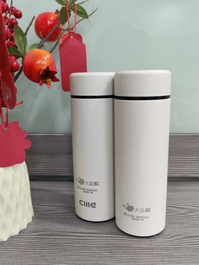大蓝鲸定制 316材质保温杯 简约白色