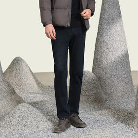 半身缘男裤  冬季牛仔裤简约时尚新颖棉复合面料254101M10103497
