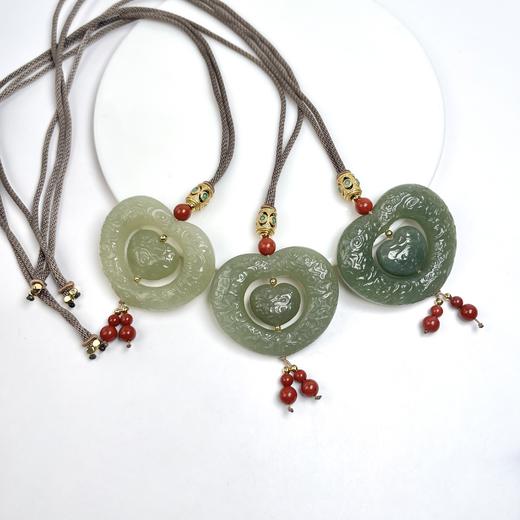 玉美人菲菲*和田玉云纹爱心吊坠*多样性发一 商品图0