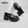 预售12天 | Safiya/索菲娅2025甜酷英伦风钻扣漆皮厚底增高乐福鞋SFD1112148 商品缩略图6
