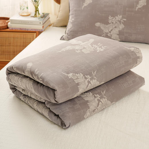 芭蕉系列全套一整套亚麻透气亲肤厚单人一体被子 商品图5