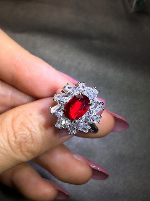 2.23ct刻面红宝石戒指 商品图1