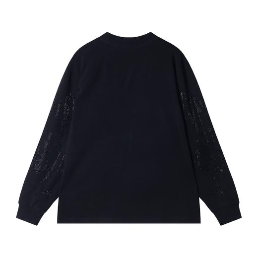 T2214秋冬季新款时尚个性纯色亮闪韩版圆领时尚设计感小众百搭上衣 商品图5