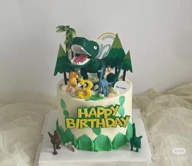 霸王龙恐龙-卡通蛋糕（下单备注好数字几）
