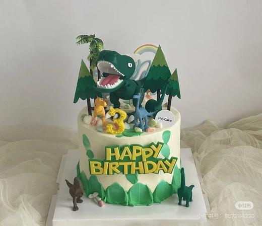 霸王龙恐龙-卡通蛋糕（下单备注好数字几） 商品图0
