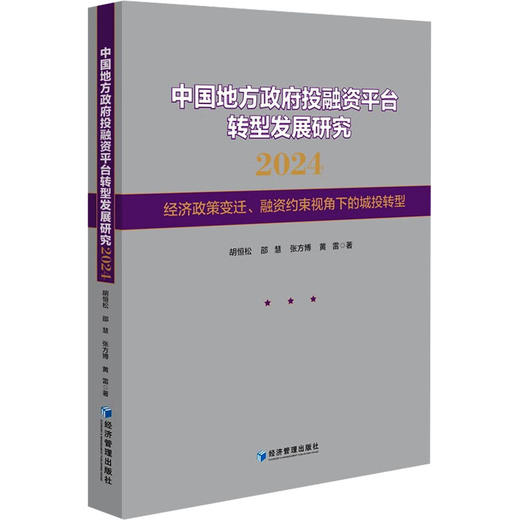 中国地方政府投融资平台转型发展研究 2024 商品图0