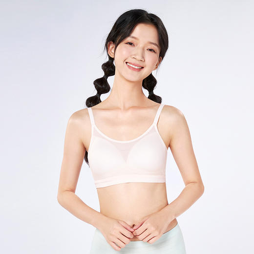 都市丽人内衣薄网布少女优选三阶无钢圈少女文胸BBH2Q8 商品图1