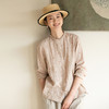 牧衣游原创 进口小雨点匹绣亚麻衬衫舒爽轻薄朴素文艺衬衣 南亭月 商品缩略图0
