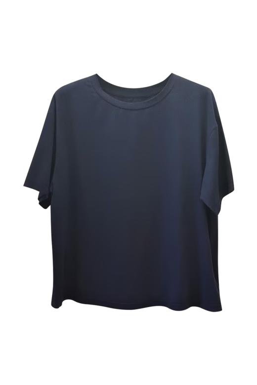 VIVIAN LIU D2457306秋女装新款时尚圆领胸前绣花短袖针织衫 商品图5