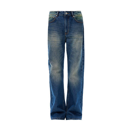 西嘉|土耳其进口纯棉水洗牛仔裤女2025春季新款复古显瘦直筒裤子（KZ2501043） 商品图4