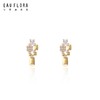 【极光】几何造型闪锆耳钉 商品缩略图1
