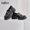 预售12天 | Safiya/索菲娅2025甜酷英伦风钻扣漆皮厚底增高乐福鞋SFD1112148 商品缩略图4