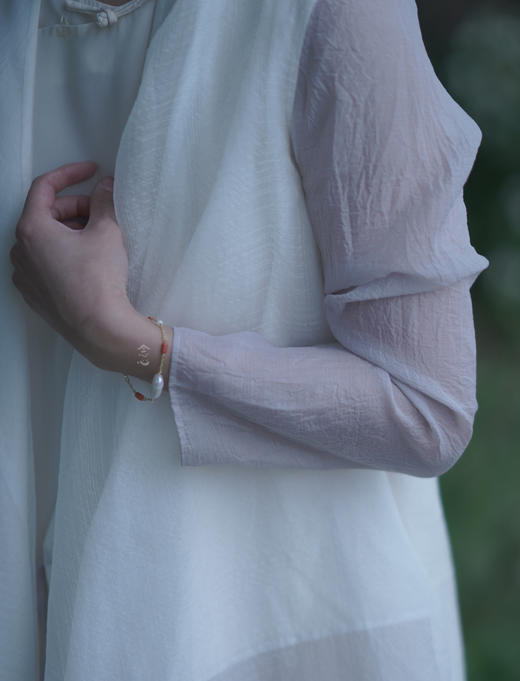 异形珍珠珊瑚管手链 商品图3