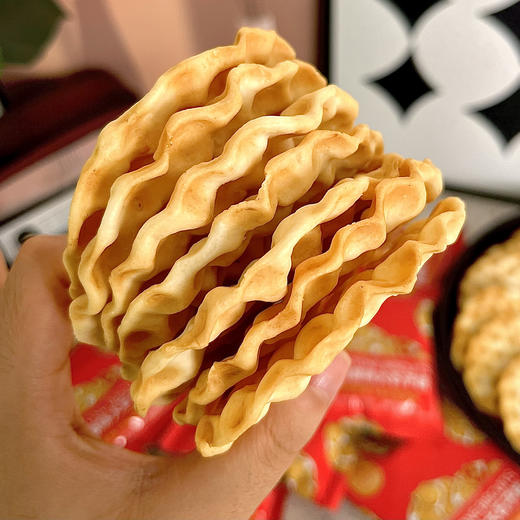 【礼盒装】红谷林麦香大石子饼 非油炸 石烤饼干 独立包装 过年送礼必备 1080g/箱 商品图7