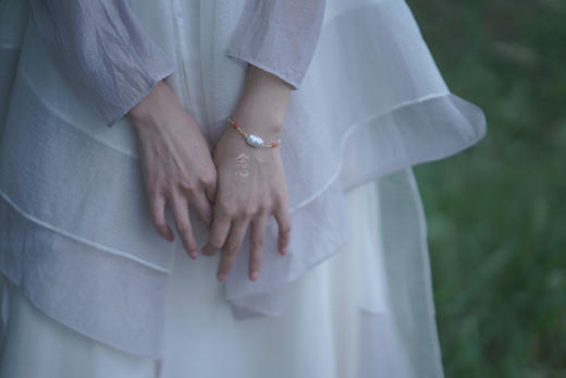 异形珍珠珊瑚管手链 商品图2